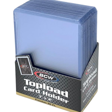 BCW 3 x 4 Premium Toploader 20 PT - 25 Stück